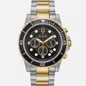 NEW Bulova Men's Calendar Classic Sport Silver Watch 42mm